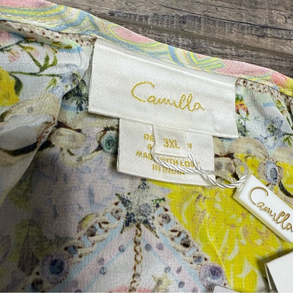 Camilla Silk Floral Bohemian Flowy Dress - Picture 3 of 13